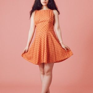 NWT Samantha Pleet melon Welkin dress 10 summer